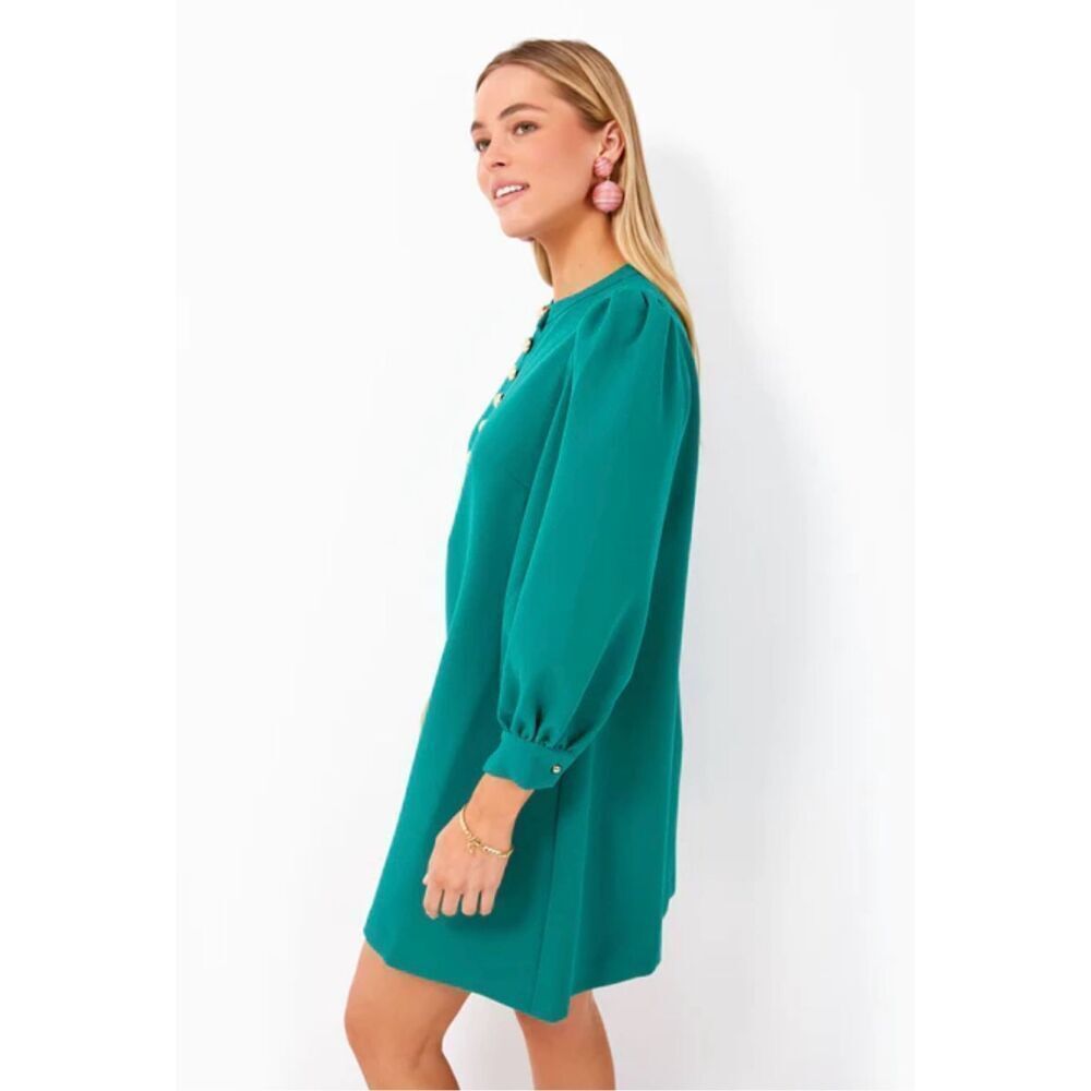 Pomander Place Samantha Mini Dress in Verdant Green Size S - Picture 4 of 12